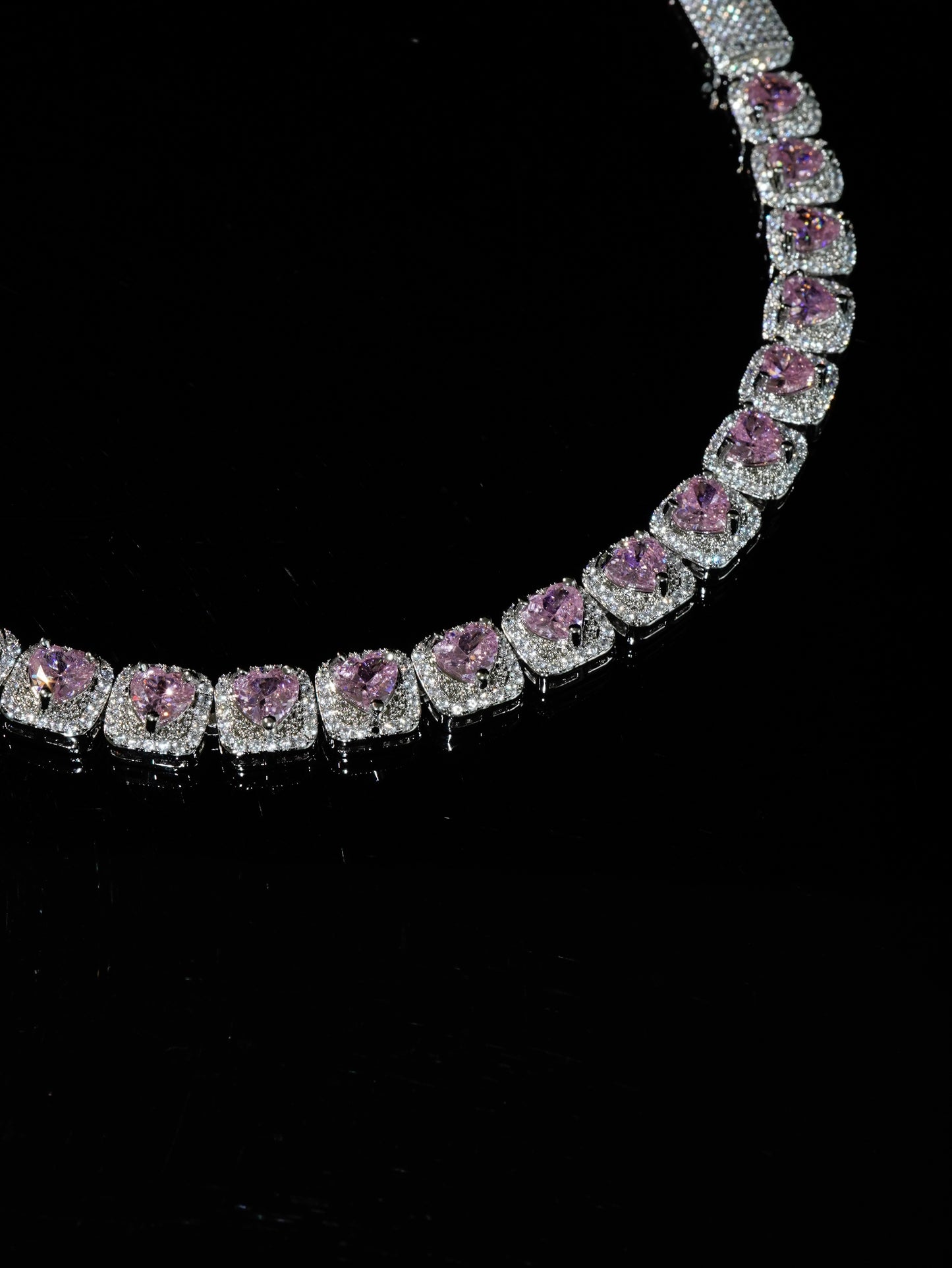 PINK DIAMOND HALO BRACELET